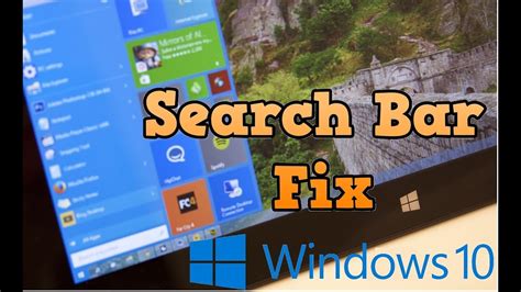 Windows 10 Search Bar Not Working Fix Youtube