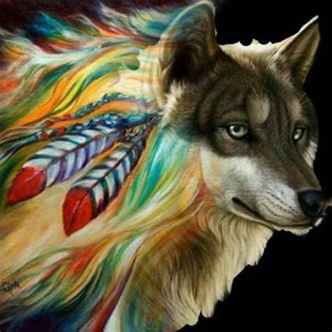 Native American Wolf Spirit Art