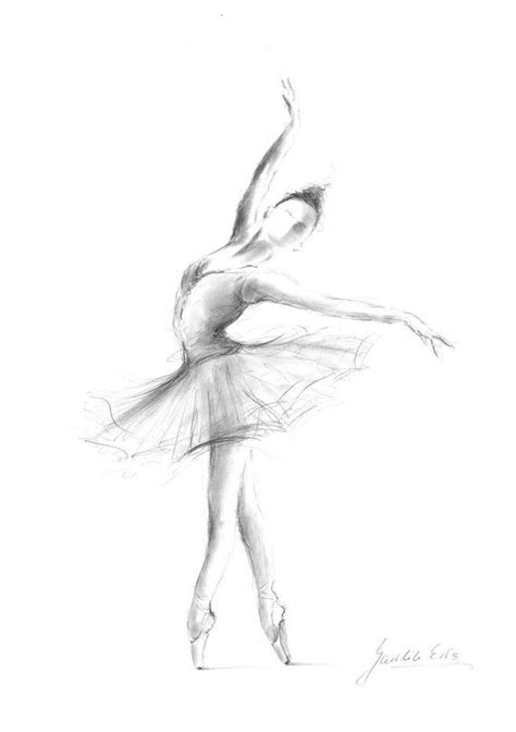 Ballerina Print Ballerina Sketch Print Of Drawing Picture Etsy