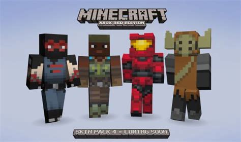 Le Pack De Skin 4 Disponible Pour Minecraft Xbox 360 Actualité
