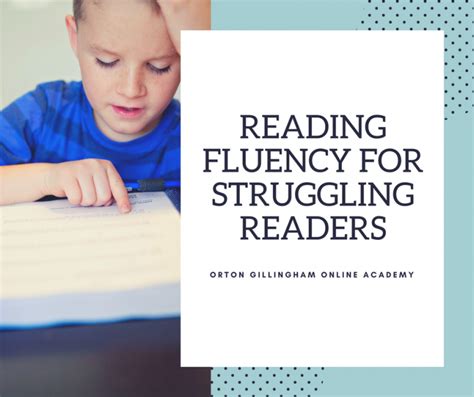 Reading Fluency For Struggling Readers Orton Gillingham Online Academy