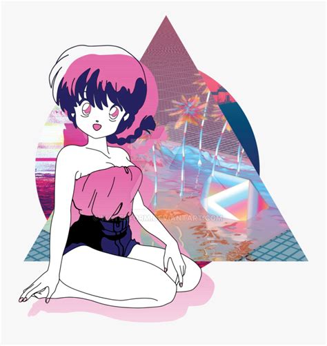 Vaporwave Aesthetic Anime Png Free Transparent Clipart Clipartkey