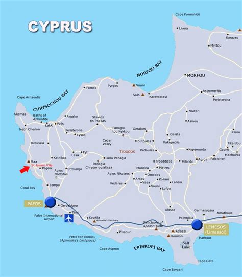 Coral Bay Cyprus Map Map Of Coral Bay Cyprus Southern Europe Europe