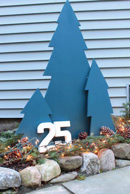 Diy Outdoor Plywood Holiday Trees Decor Adventures