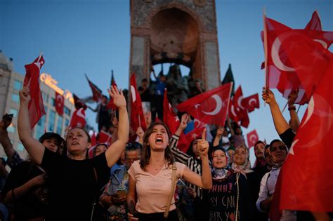 Turkish Crowds Rejoice Failed Coup Strengthens Turkeys President