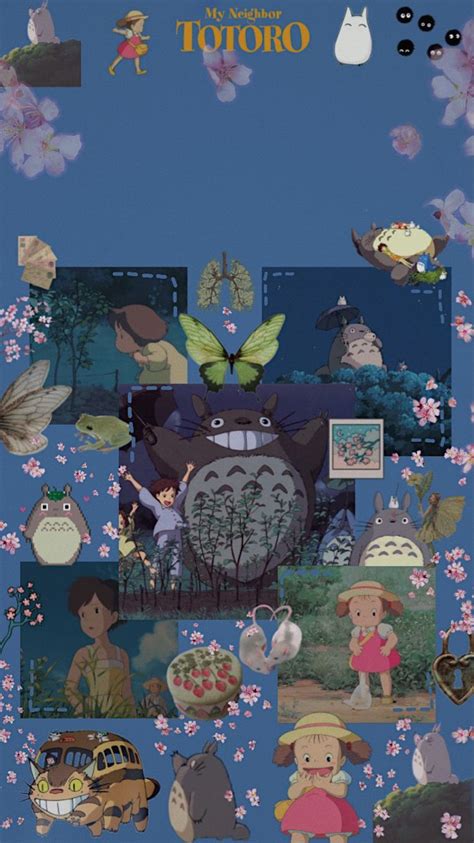 Totoro Aesthetic Wallpaper Ghibli Artwork Anime Wallpaper Iphone