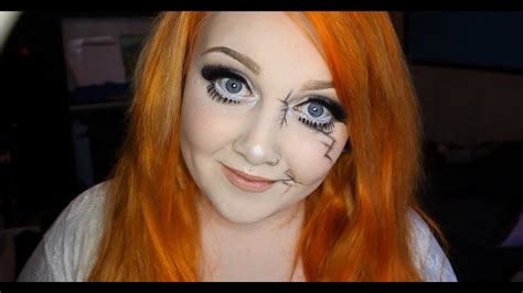Creepy Broken Doll Halloween Makeup Tutorial Youtube