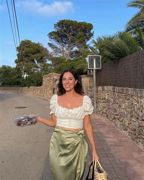 sarah quinlan on instagram summer nights majorca high waisted skirt fashion high waisted