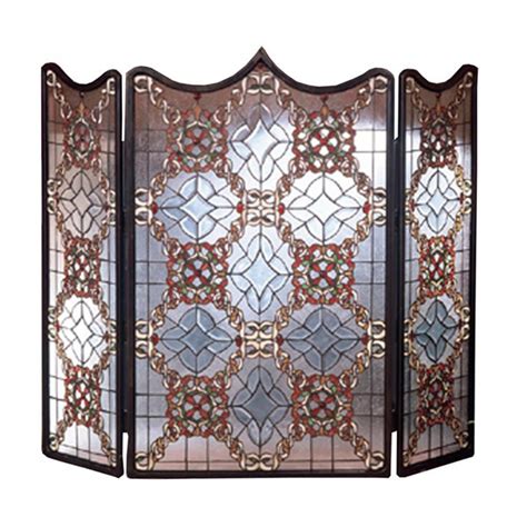 Victorian Beveled Fireplace Screen Woodland Direct