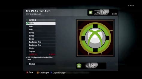 Xbox 360 Logo Emblemplayercard Tutorial Black Ops Youtube