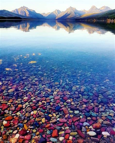 The Rainbow Array Of Rocks In Lake Macdonald Was Seriously Amazing