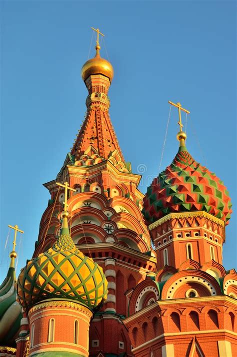 Domes Of St Basil S Cathedral On Red Square Th Century Stock Photo