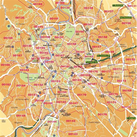 Cartina Cap Roma