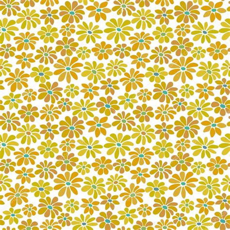 Seamless Yellow Floral Pattern — Stock Vector © Innkey 66596333