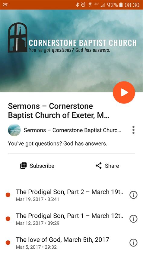 Subscribe To Us Cornerstone Baptist Church Of Exeter Maine