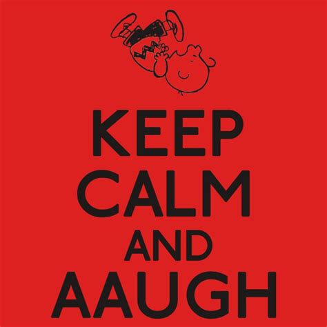 Keep Calm And Aaugh Charlie Brown One Piece Short Sleeve By