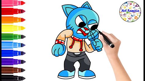 Download How To Draw Corrupted Gumball Fnf Pibby Easy Drawing