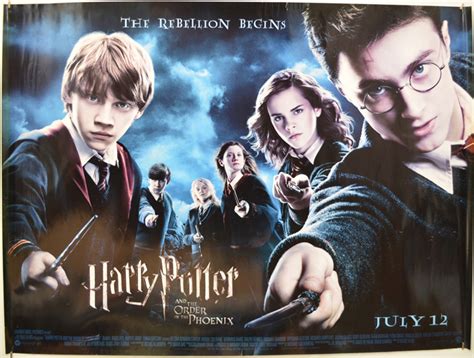 Harry Potter Order Of The Phoenix Movie Poster Sugarultra