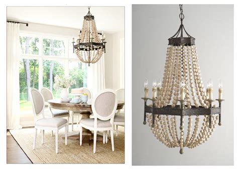 beaded chandelier dining room Beautiful beaded chandelier in a #brightandlight modern dining room