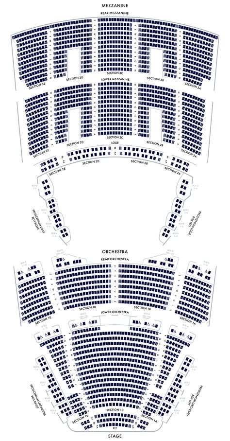 Seating Chart Of The Palace Theater Mezzanine And Balcony