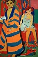 Autorretrato con modelo | Ernst Ludwig Kirchner
