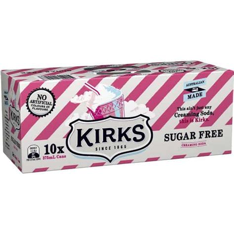 Buy Kirks Creaming Soda Sugar Free Cans X Ml Pack Online