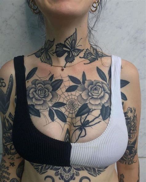 Best Chest Tattoos For Women In In Cool Chest Tattoos