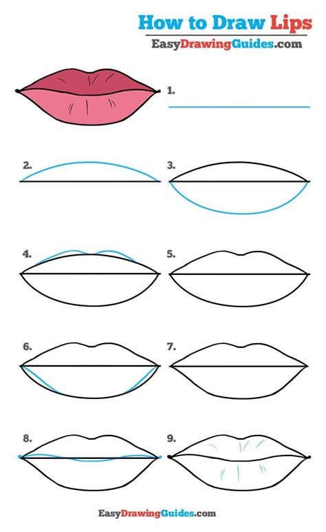 Today i'm going to show you how to make 3d trick drawing. How to Draw Lips - Really Easy Drawing Tutorial | Lippen ...