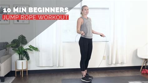 10 Min Jump Rope Workout For Beginners Youtube