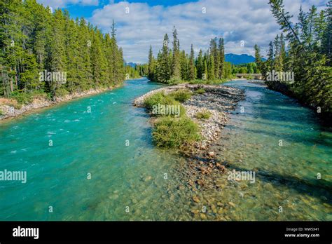 Bow River Banff National Park Alberta Canada Stock Photo Alamy