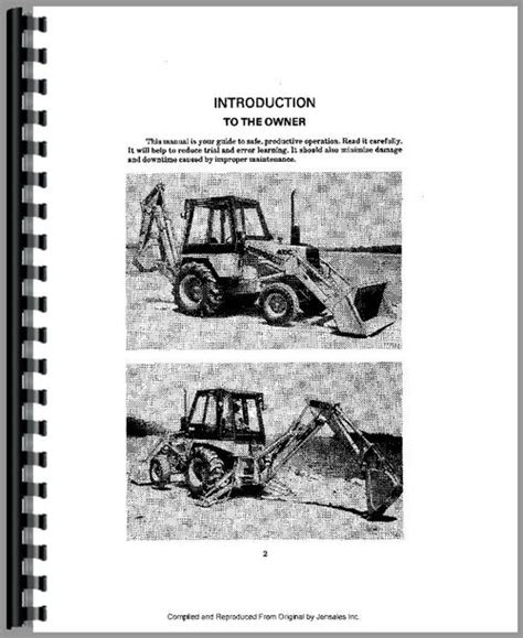 Case 480c Tractor Loader Backhoe Operators Manual