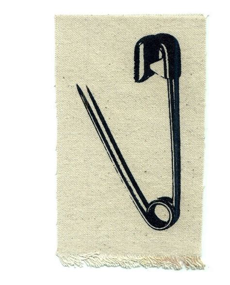 Items Similar To Safety Pin Punk Patch On Etsy