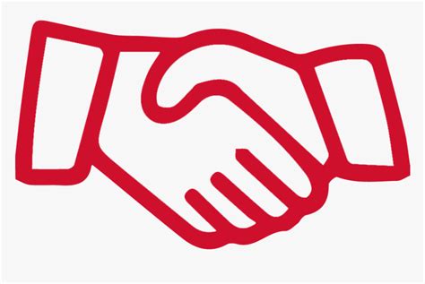 Handshake Clipart Red Shaking Hands Red Clipart Hd Png Download