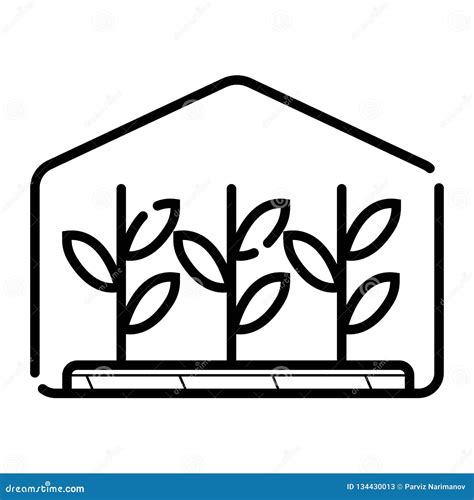 Greenhouse Icon Vector Stock Illustration Illustration Of Natural