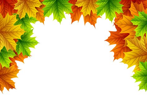 Autumn Leaves Decorative Top Border Png Image Gallery Yopriceville