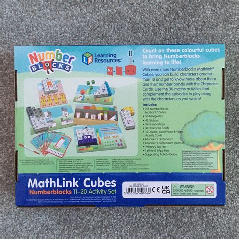 Numberblocks 11 20 Mathlink Multilink Cubes Activity Set Etsy