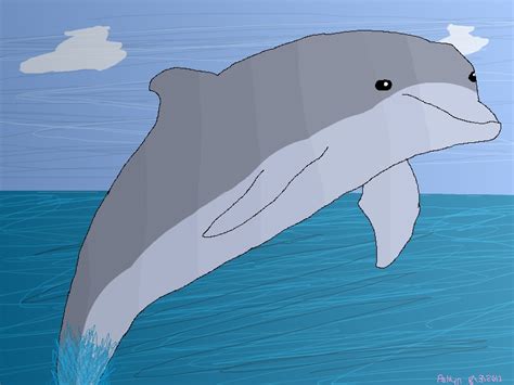 Dolphin Jumping Out Of Water By Ashraw On Deviantart