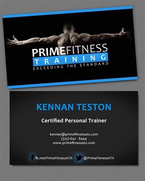Looking To Hire Personal Trainers Personal Trainer Business Card