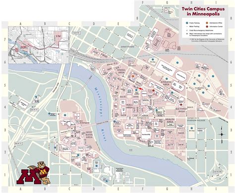 University Of Minnesota Campus Map Map Of The World