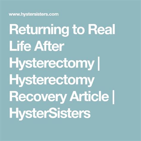 Pin On Sex After Hysterectomy Recovery