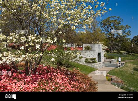 Gilcrease Museum Gardens Tulsa Oklahoma Usa North America Stock