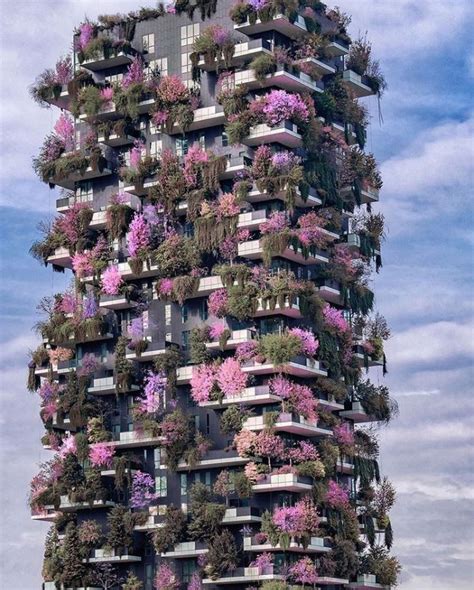Beautiful Garden Sky Scraper In Milan Italy Garden Design Amazing