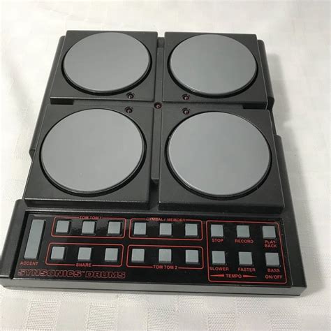 Synsonics Drums Electronic Drum Machine Mattel 1981with Box And