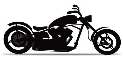 Chopper Motorcycle Silhouette