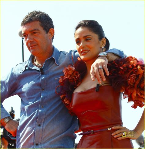 Salma Hayek And Antonio Banderas Puss In Boots In Cannes Photo