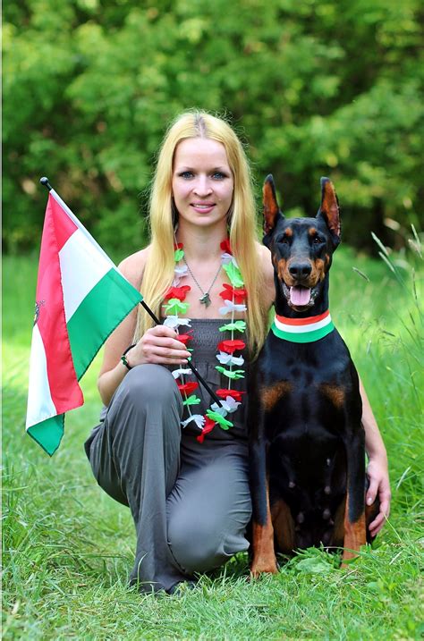 Fotos Gratis Perro Amor Caballero Mujer Rubia Fans Húngaros Ellos Son Agradables Perro