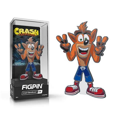 Crash Bandicoot Crash Figpin Enamel Pin Entertainment Earth