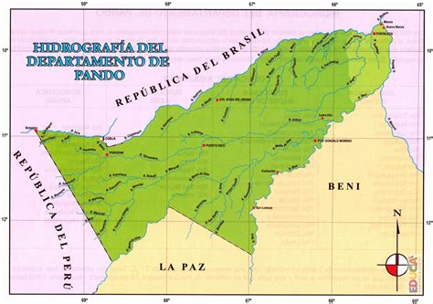 Mapa Hidrográfico De Pando Departamento De Pando Historia