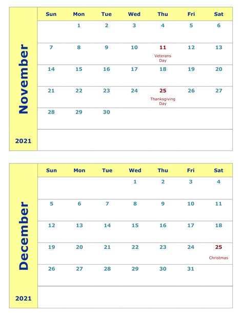 Printable Calendar Two Months Per Page Calendar Template Two Months