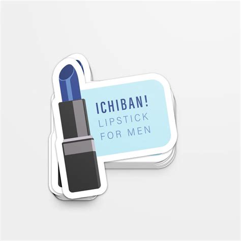 Printable Stickers Ichiban Lipstick For Men For Planners